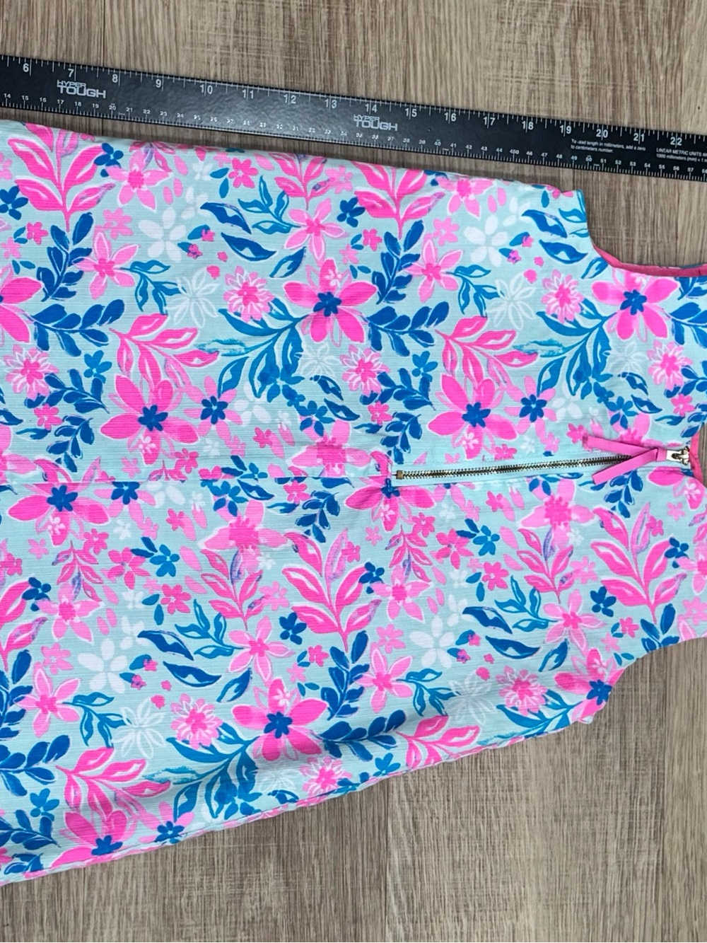 Tommy Bahama Girls Floral Dress Size 8 Pink Blue Sleeveless - Picture 3 of 6
